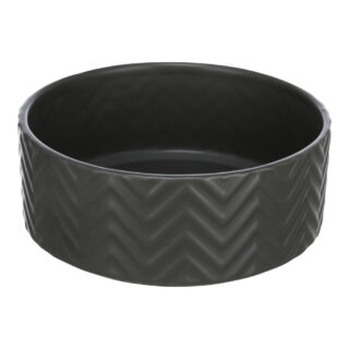 Trixie Keramik Napf, schwarz - 400 ml, Ø 13 cm