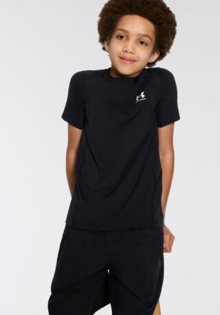 Under Armour Trainingsshirt "UA HG ARMOUR SS" für Kinder, sportlicher Stil, Kurzarmdesign, atmungsaktiv