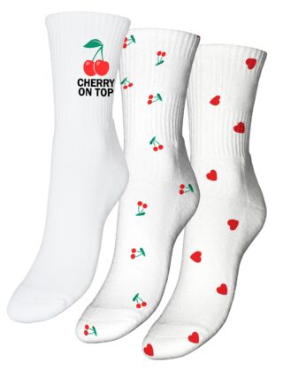 Vero Moda Freizeitsocken "VMMEL DETAIL SOCKS 3-PAC" Packung, 3 Paar tlg. Baumwollmischung