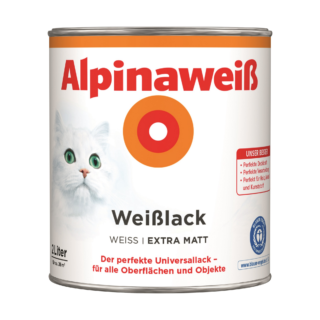 Weißlack 'Alpinaweiß' extramatt 2 l