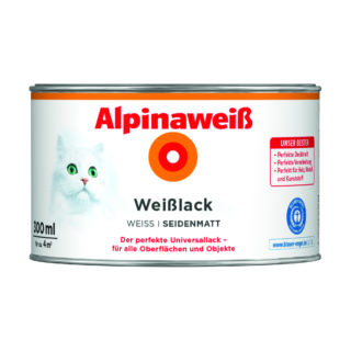 Weißlack 'Alpinaweiß' seidenmatt 300 ml