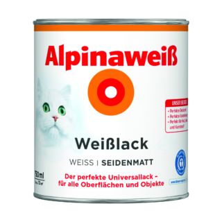 Weißlack 'Alpinaweiß' seidenmatt 750 ml
