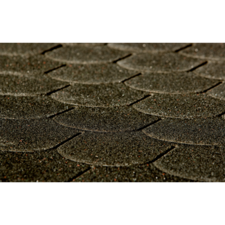 Weka Bitumen-Dachschindeln Biberschwanz schwarz 3 m²