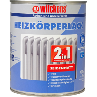 Wilckens 2in1 Heizkörperlack weiß seidenmatt 750 ml