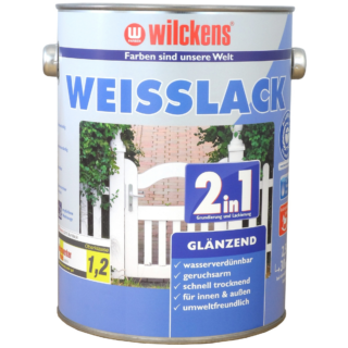 Wilckens 2in1 Weißlack glänzend 2,5 l