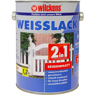 Wilckens 2in1 Weißlack seidenmatt 2,5 l