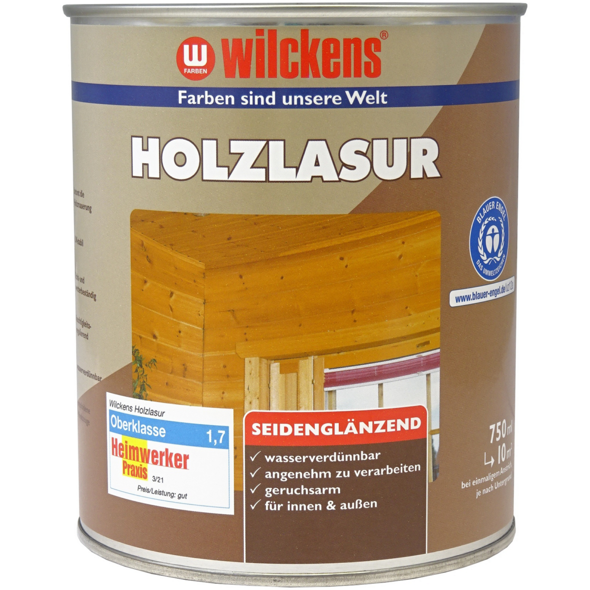 Wilckens Holzlasur weiß 750 ml