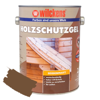 Wilckens Holzschutzgel nussbaumfarben seidenmatt 2,5 l