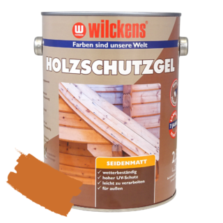 Wilckens Holzschutzgel teakholzfarben seidenmatt 2,5 l