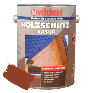 Wilckens Holzschutzlasur mahagonifarbend seidenglänzend 2,5 l