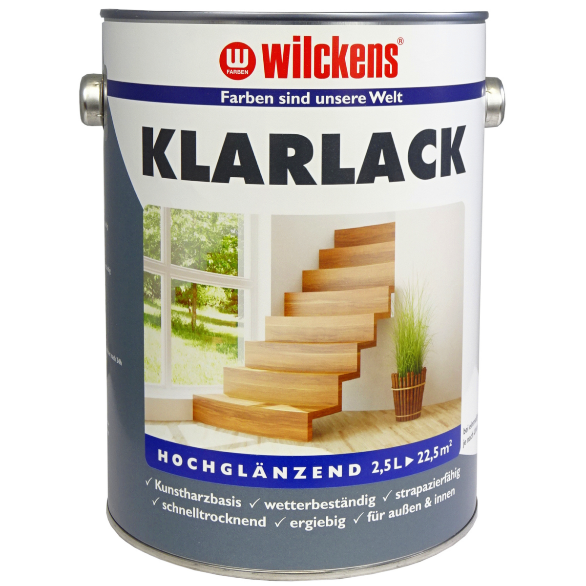 Wilckens Klarlack transparent hochglÀnzend 2,5 l