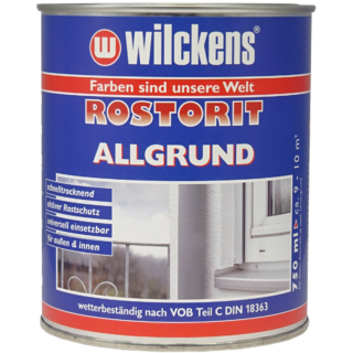 Wilckens Metallschutzlack 'Rostorit' grau 750 ml