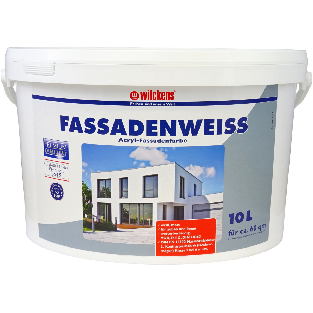 Wilckens Premium-Fassadenweiß 10 l