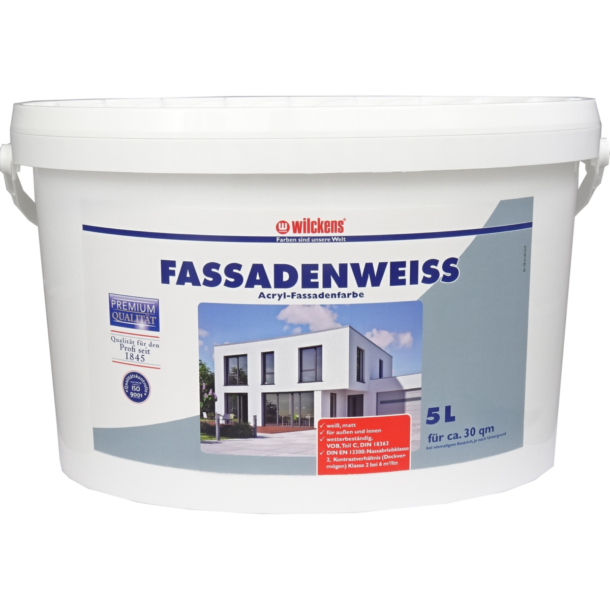 Wilckens Premium-Fassadenweiß 5 l