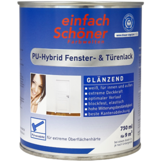 Wilckens PU-Hybrid Fenster- & Türenlack weiß glänzend 750 ml