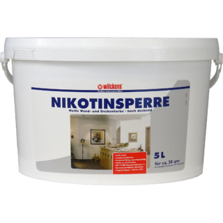 Wilckens Wand- Deckenfarbe Nikotinsperre mattweiß 5 l