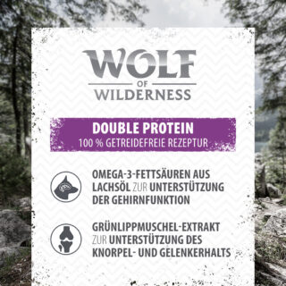 Wolf of Wilderness Senior - Duo-Protein 6 / 24 x 800 g - 24 x 800 g: Green Fields - Lamm & Huhn