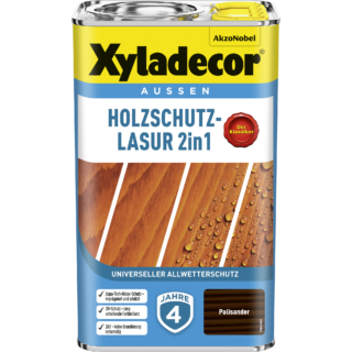 Xyladecor 2in1 Holzschutzlasur palisanderfarben 2,5 l