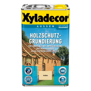 Xyladecor Holzschutzgrundierung Wasserbasis transparent 5 l