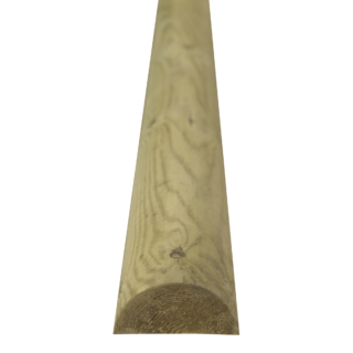 Zaunlatte aus Kiefer, halbrund grün 250 x 7,5 cm
