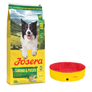 10 kg / 12,5 kg Josera + Ø 120 x H 30 cm Hundepool Pet gratis! - Lachs & Kartoffel 12,5 kg