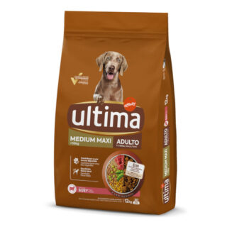 2 kg gratis! 12 kg Ultima Medium/Maxi - Adult Rind