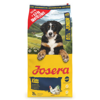 2,5 kg gratis! 15 kg Josera - Kids