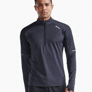 2XU Aero 1/2 Zip Gr. M Schwarz Herren