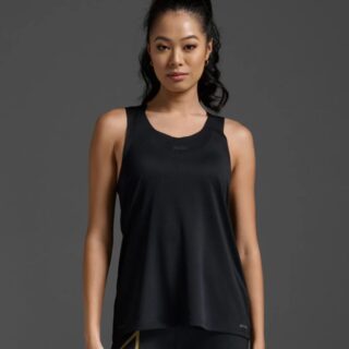 2XU Light Speed Tech Singlet Gr. L – Leichtes, atmungsaktives Lauf-Top für optimale Performance in Schwarz
