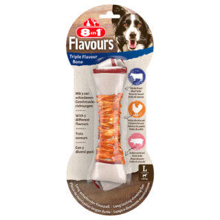 8in1 Triple Flavour Kauknochen L - 3 x 85 g