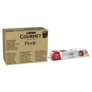 96 x 85 g Jumbopack Gourmet Perle + 12 x 57 g Revelations Mousse gratis! - Fisch-Mix in Sauce