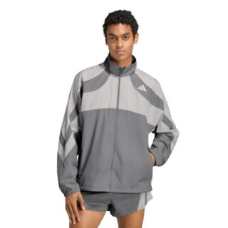 adidas Adizero A Jacket Gr. L Grau Herren