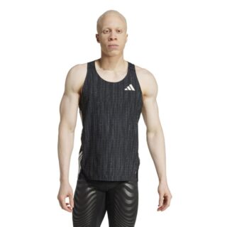 adidas Adizero Singlet Herren XL in Schwarz – Leichtes, atmungsaktives Laufshirt für optimale Performance beim Training und Wettkampf