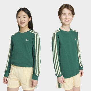 adidas Originals T-Shirt "3 STRIPE LS" für Kinder, mit Rundhalsausschnitt, aus Baumwolle