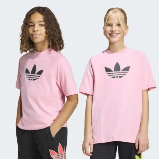 adidas Originals T-Shirt "GRAPHIC TREFOIL LOOSE" für Kinder, Kurzarmdesign, sportlicher Stil, Rundhalsausschnitt