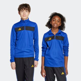 adidas Performance Trainingsshirt "TIRO 25 ESSENTIALS KIDS TRAININGSOBERTEIL" für Kinder, mit Reißverschluss, ohne Ausschnitt
