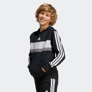 adidas Sportswear Kapuzensweatshirt "SEASONAL ESSENTIALS TIBERIO 3-STREIFEN KIDS HOODIE", mit Rundhals, ohne Verschluss, in normaler Länge