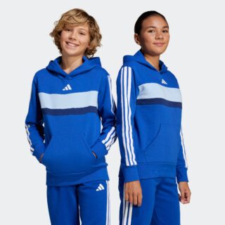 adidas Sportswear Kapuzensweatshirt "SEASONAL ESSENTIALS TIBERIO 3-STREIFEN KIDS HOODIE", mit Rundhals, ohne Verschluss, in normaler Länge