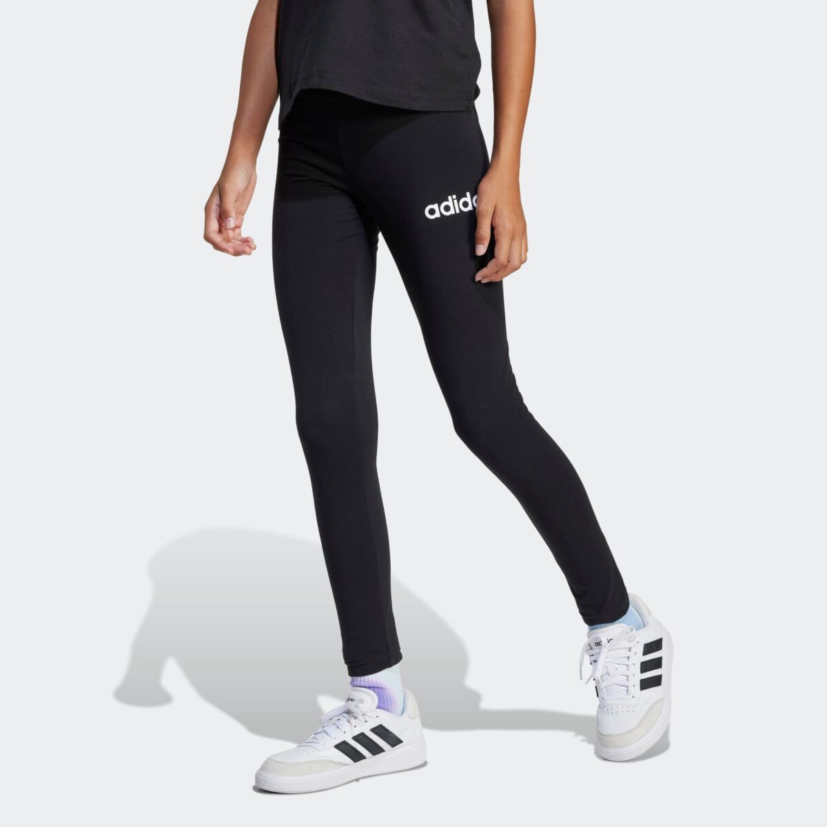 adidas Sportswear Leggings "ESSENTIALS KIDS" sportlicher Stil, für Kinder, aus Baumwolle mit Elasthan