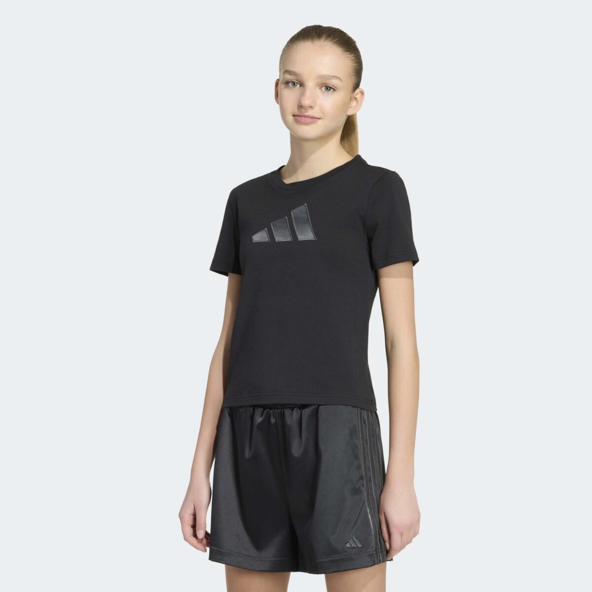 adidas Sportswear "SATIN" für Kinder, mit Rundhalsausschnitt, ohne Verschluss, aus Baumwolle