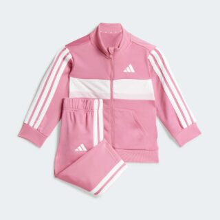 adidas Sportswear Trainingsanzug "SEASONAL ESSENTIALS TIBERIO 3-STREIFEN TRICOT KIDS" 2 Stk. für Babys, 2-teilig, sportlicher Stil, aus Polyester