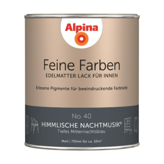 Alpina Feine Farben 'Himmlische Nachtmusik' mitternachtsblau matt 750 ml