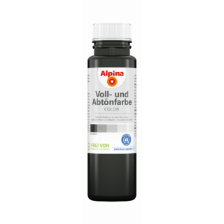 Alpina Voll- und Abtönfarbe 'Night Black' schwarz 250 ml