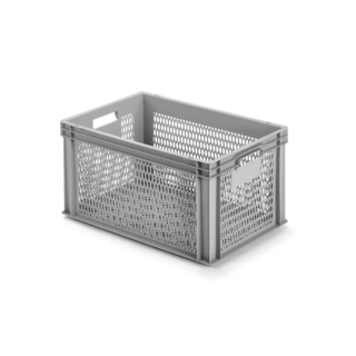 Alutec Kunststoffbehälter durchbrochen grau 60 x 40 x 32 cm