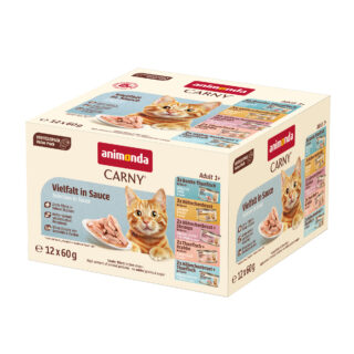 animonda Carny Adult Fine Fillets in Soße 12 x 60 g - Mixpaket (5 Sorten)