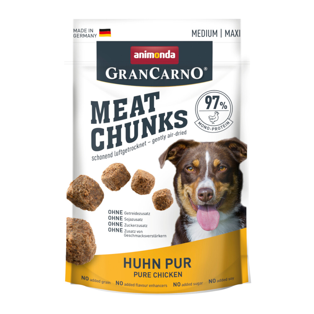 animonda Gran Carno Meat Chunks Medium / Maxi - Sparpaket: 4 x 80 g Rind Pur