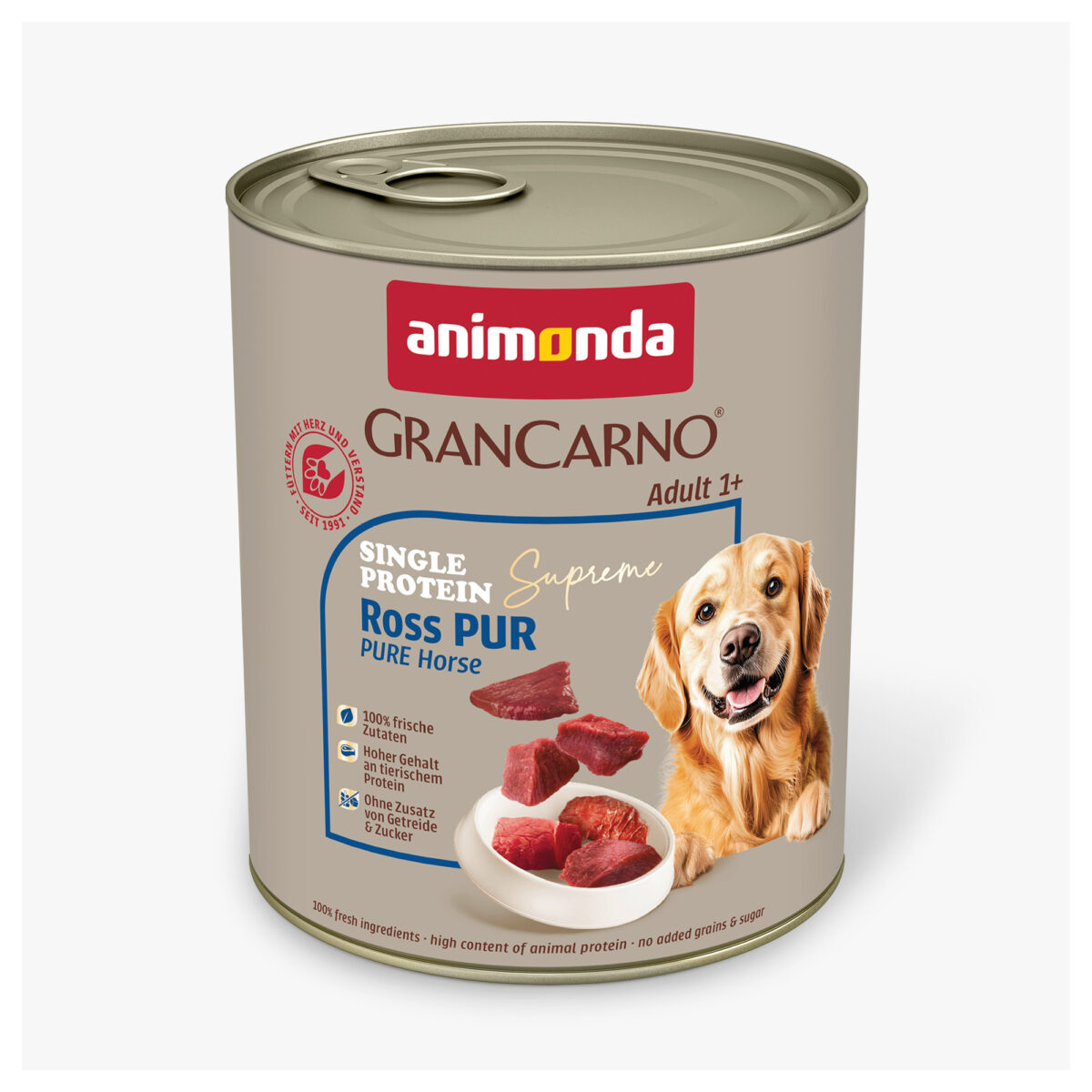 animonda GranCarno Adult Single Protein Supreme 6 x 800 g - Ross Pur