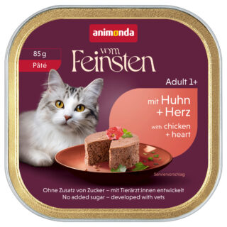 animonda vom Feinsten Adult 32 x 85 g - Huhn & Herz Pâté