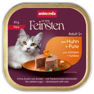 animonda vom Feinsten Adult 32 x 85 g - Huhn & Pute Pâté