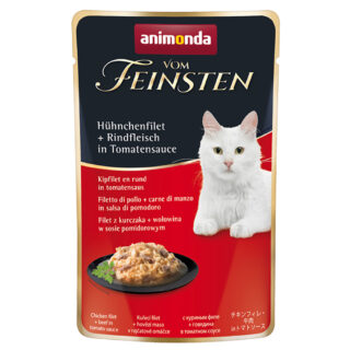 animonda vom Feinsten Adult in Sauce 18 x 50 g - Hühnchenfilet + Käse in Sauce